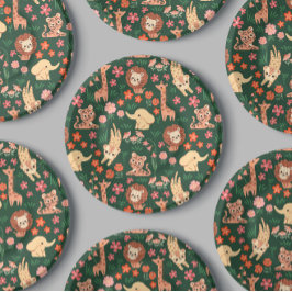 Oerwoud Wilde Baby Dier Tropisch Papier Bord