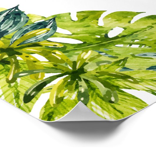 Oerwoud Wilde Baby showers Poster (Hoek)