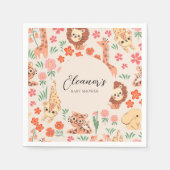 Oerwoud Wilde Dier Tropische Partij Papier Servet (Voorkant)