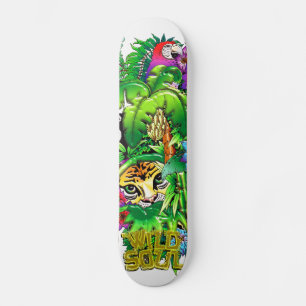 Oerwoud wilde dieren en Planten skateboard