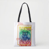 Oerwoud Wilde tijger Tropische bladeren Tote Bag (Voorkant)