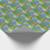 Oerwoud Wildlife voor kind jarig Cadeaupapier (Hoek)