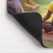 Oerwoud yogales met schattige dieren muismat (Hoek)