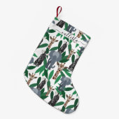 Oerwoud Zebra Elephant Giraffe Safari Animals Kleine Kerstsok (Voorkant (Hangend))