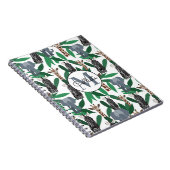 Oerwoud Zebra Elephant Giraffe Safari Animals Notitieboek (Rechterzijde)