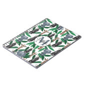 Oerwoud Zebra Elephant Giraffe Safari Animals Notitieboek (Linkerzijde)