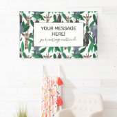 Oerwoud Zebra Elephant Giraffe Safari Animals Spandoek (Insitu)