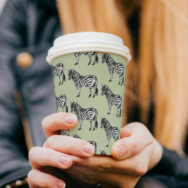 Oerwoud Zebra Wild Pattern Papieren Bekers