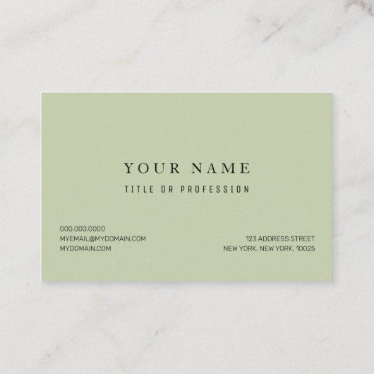 Oerwoud Zebra Wilde Patroon & Aangepaste Naam Visitekaartje (Achterkant)