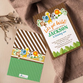 Oerwoud Zoo Animal Safari Adventure Birthday Kaart