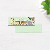 Oerwoud Zoo Feestdouche / Verjaardagsgunst Tag Mini Visitekaartjes (Bureau)