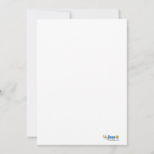 OERWOUD ZOO PARTY 5x7 Custom Birthday Uitnodiging (Achterkant)