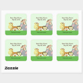 OERWOUD ZOO PARTY Custom Square Favor Sticker (Vel)