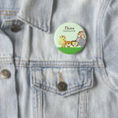 OERWOUD ZOO PARTY NAME TAG Personalized Button (In situ)