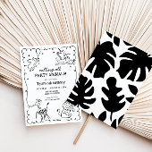 Oerwoud Zoo Safari Animals Kids Verjaardag Kaart