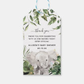 Oerwouden | Baby shower Hartelijk dank Cadeaulabel (Voorkant)