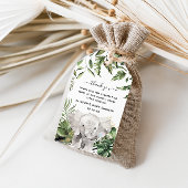 Oerwouden | Baby shower Hartelijk dank Cadeaulabel