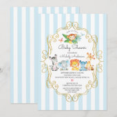 Oerwouden Baby shower Kaart (Voorkant / Achterkant)