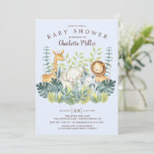 Oerwouden Baby shower Kaart (Staand voorkant)