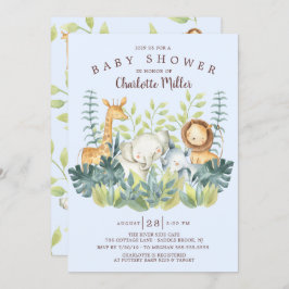 Oerwouden Baby shower Kaart