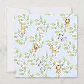 Oerwouden Baby shower Kaart (Achterkant)