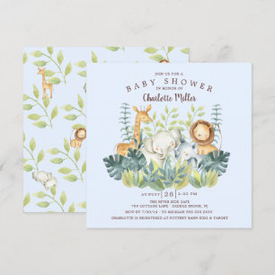 Oerwouden Baby shower Kaart