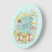 Oerwouden baby showers jongen of meisje. grote klok (Hoek)