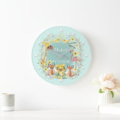 Oerwouden baby showers jongen of meisje. grote klok (Huis)