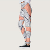 Oerwouden bladeren naadloos tropisch patroon leggings (Links)