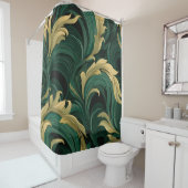 Oerwouden bloemen douchegordijn (In situ)