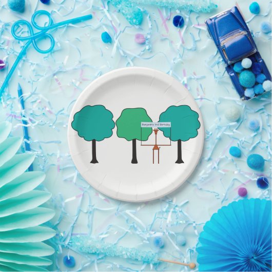 Oerwouden Bord op zeedagen - Giraffe (Feest)