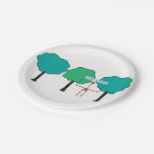 Oerwouden Bord op zeedagen - Giraffe (Gekanteld)