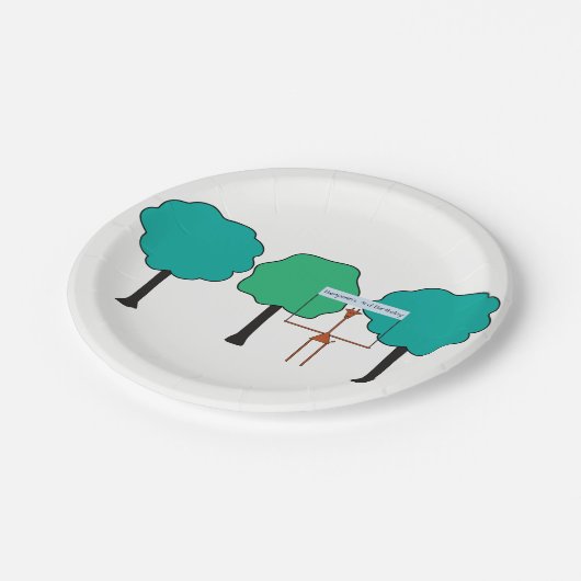 Oerwouden Bord op zeedagen - Giraffe (Gekanteld)