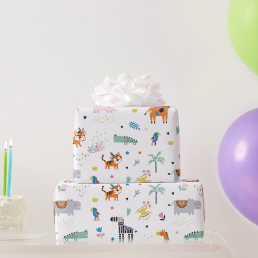 oerwouden cadeaupapier (Feestgeschenken)