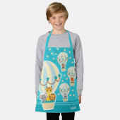 Oerwouden die vliegen in het Kind van luchtballonn Schort (Gedragen)