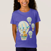 Oerwouden die vliegen in het Kind van luchtballonn T-shirt (Voorkant)