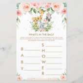 Oerwouden dieren bloemen wat er in het zakspel zit (Voorkant)