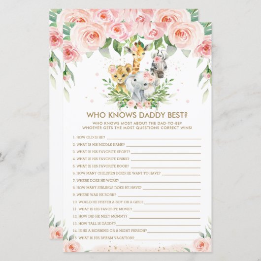 Oerwouden dieren die pappa best game kennen (Voorkant / Achterkant)