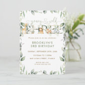 Oerwouden Dieren Greenery Young Wild and Three Kaart (Staand voorkant)