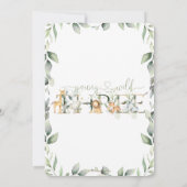 Oerwouden Dieren Greenery Young Wild and Three Kaart (Achterkant)