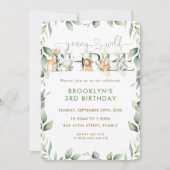 Oerwouden Dieren Greenery Young Wild and Three Kaart (Voorkant)