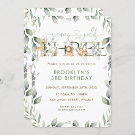 Oerwouden Dieren Greenery Young Wild and Three Kaart