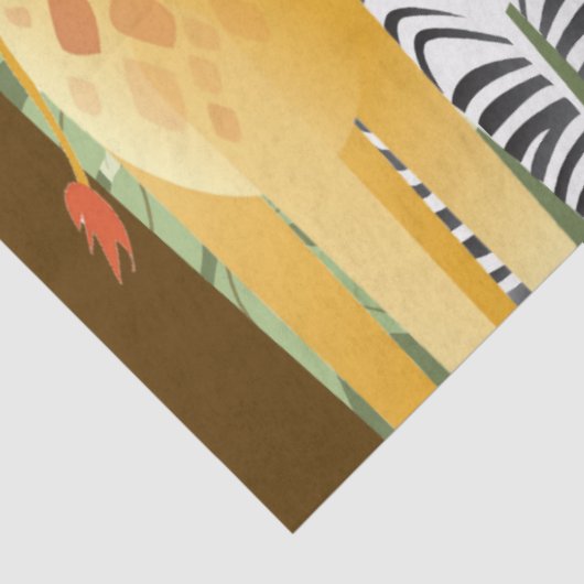 Oerwouden Dieren Nursery Decoupage Tissuepapier (Detail)