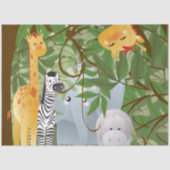 Oerwouden Dieren Nursery Decoupage Tissuepapier (Voorkant)