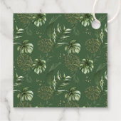 Oerwouden dieren, Safari, Wild One, Eerste Dag Bedankjes Labels (Achterkant)