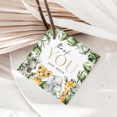 Oerwouden dieren, Safari, Wild One, Eerste Dag Bedankjes Labels