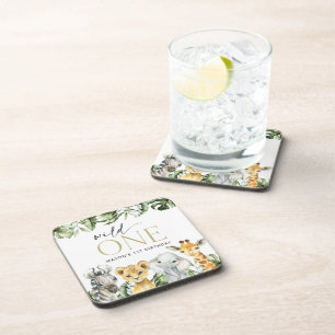 Oerwouden dieren, Safari, Wild One, Eerste Dag Bier Onderzetter