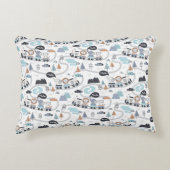 Oerwouden Dieren trainen Baby Toddler Boy Accent Kussen (Voorkant)