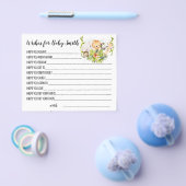 Oerwouden dieren wensen een Baby shower kaart (Enkel)