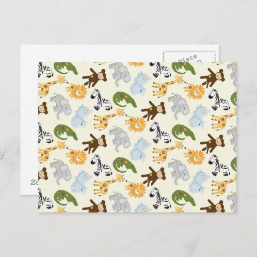 Oerwouden dierentuin briefkaart (Voorkant / Achterkant)